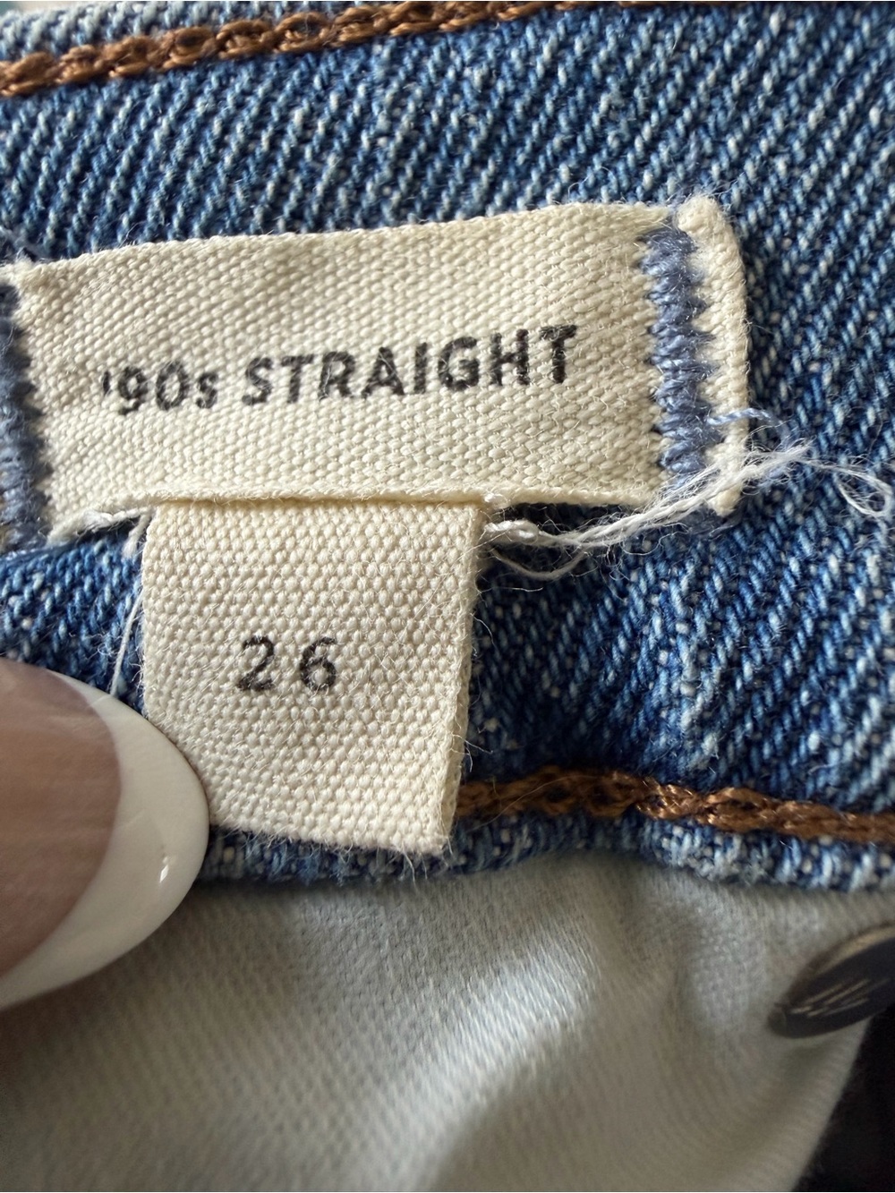 Madewell 90’s Straight Jeans Women’s 26 Light Wash Denim - Picture 3 of 6